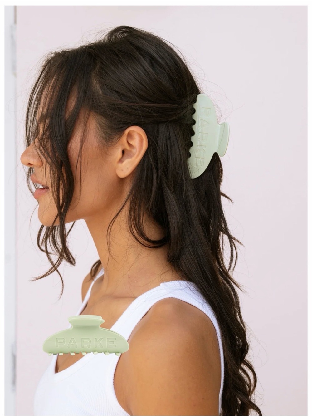 PARKE Seafoam Green Hair Claw Clip for Women